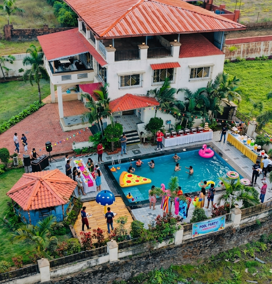 Poolside party at Black Forest Villa